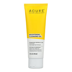 Acure - Brightening Cleansing Gel - Pomegranate, Blackberry & Acai - 4 FL oz.